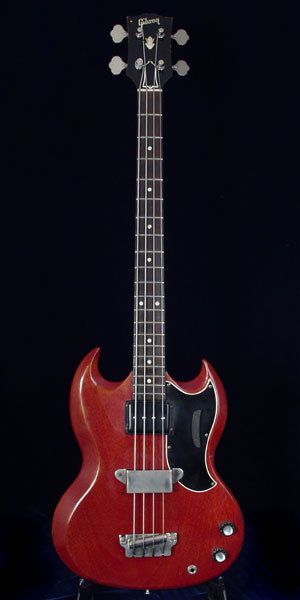 1962 Gibson EB0 bass Body detail