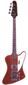 1965 Cardinal Red Thunderbird IV courtesy of Gruhn Guitars