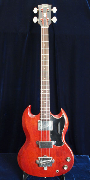 1966 Gibson EB0 bass Body detail