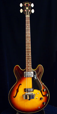 1968 Gibson EB2D bass, Sunburst finish