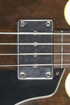 1969 Gibson EB2W. Humbucker pickup with chrome-plated cover