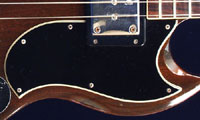 1969 Gibson EB3 bass pickguard