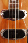 1972 Gibson Les Paul bass. Body detail - low impedance pickups