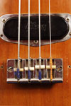 1972 Gibson Les Paul bass. Body detail - bridge cover