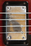 1973 Gibson EB-4L bass. Body detail - super humbucking pickup. Note the position of the pole pieces.