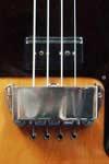 1976 Gibson L9-S Ripperbass. Body detail - bridge cover
