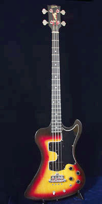 1978 Gibson RD Artist bass, fireburst finish with an ebony fingerboard