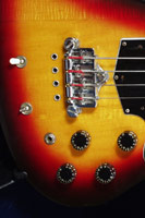 1978 Gibson RD Artist bass. Body detail - switch details