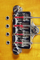 1978 Gibson RD Artist bass. Bridge detail - 3 point bridge