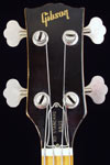 1978 Gibson RD Standard bass. Body detail - headstock with inlaid Gibson logo