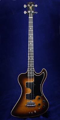 1978 Gibson RD Artist bass, fireburst finish with an ebony fingerboard