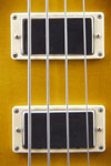 2001 Gibson Les Paul Standard bass. Body detail - TB plus ceramic pickups