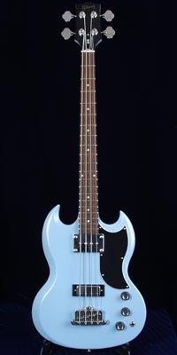 2006 Gibson SG Reissue bass, Coral Blue finish