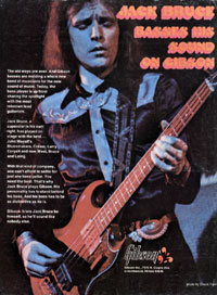 Jack Bruce basses his sound on Gibson - 1972