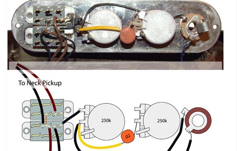 Gibson SB300 and SB400 Wiring Diagram and Photos >> FlyGuitars