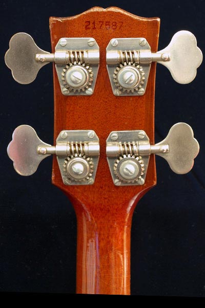 1964 Gibson EB0 reverse headstock detail