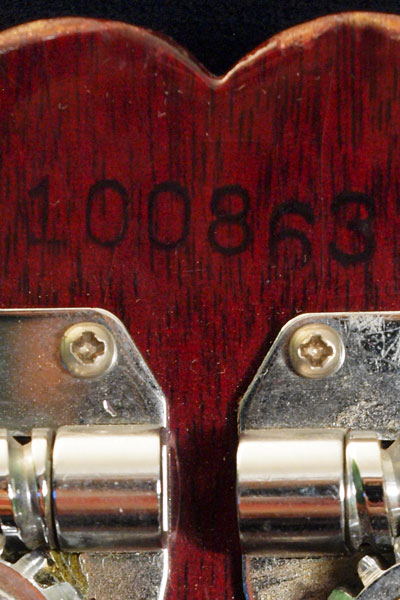 1967 Epiphone Rivoli serial number detail