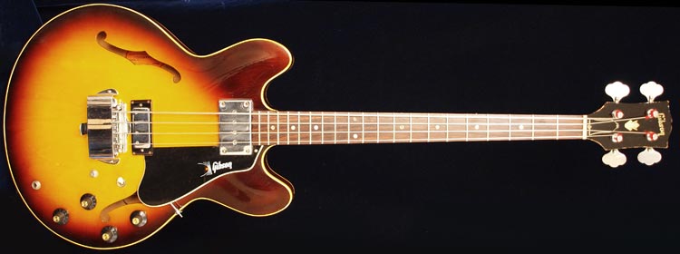 1968 Gibson EB-2D in Sunburst finish