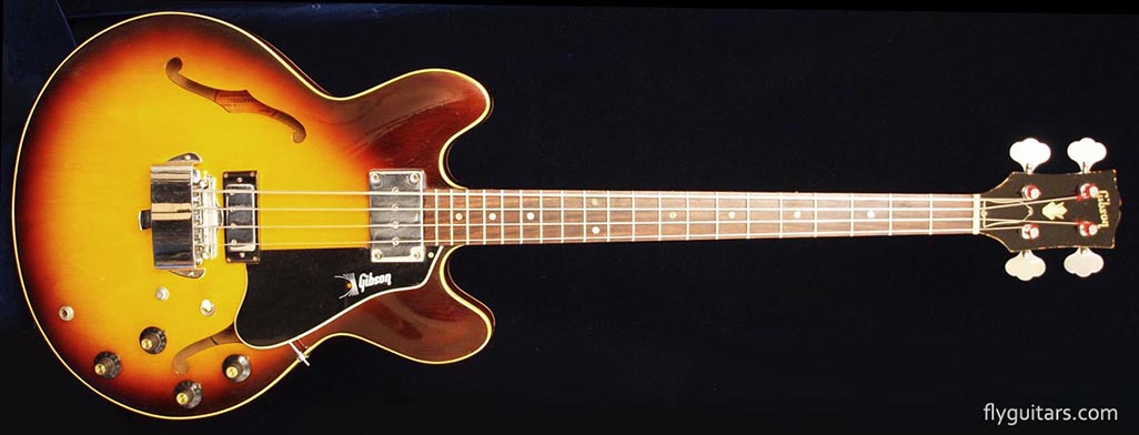 1968 Gibson EB2D bass, Sunburst finish