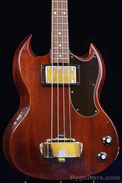 1970 Gibson EB0 body detail