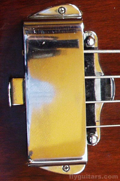 1970 Gibson EB0 - Two-point tune-o-matic bridge, with mute and bridge cover