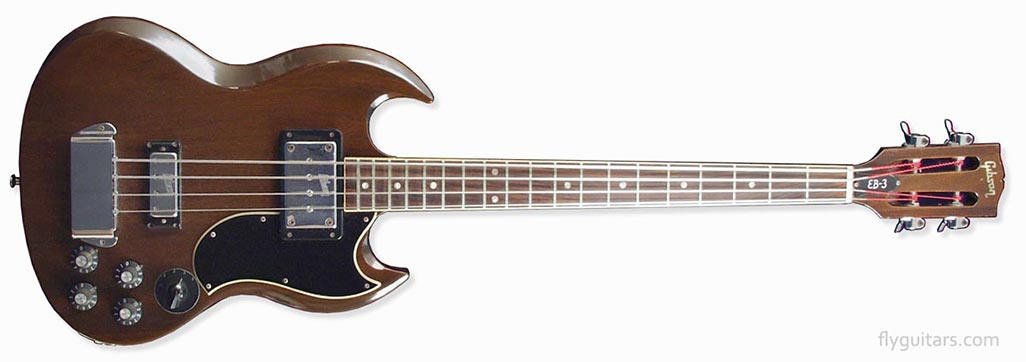1971 Gibson EB3 bass, walnut finish