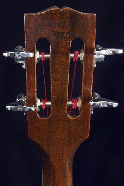 1971 Gibson EB-3. Rear headstock detail.