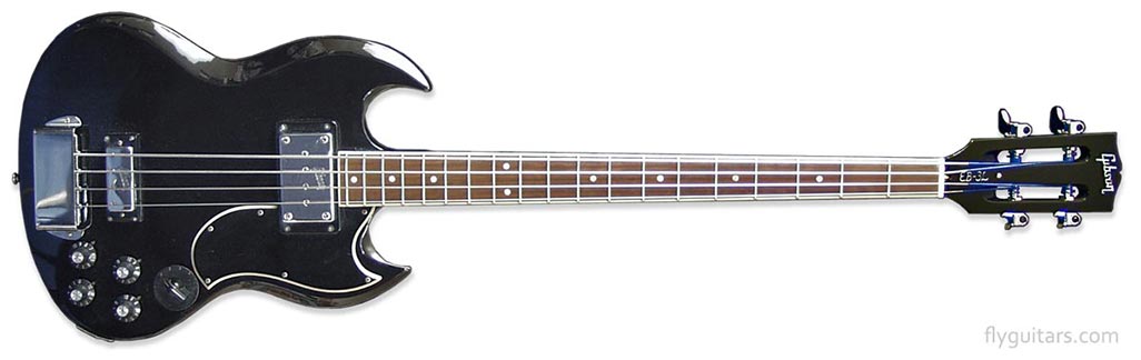 1971 Gibson EB-3L bass, ebony finish