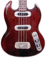 1971 Gibson SB-300 bass, cherry finish