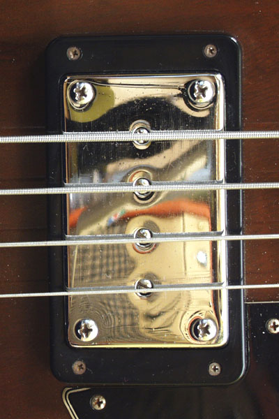 1972 Gibson EB3 humbucker pickup with nickel cover