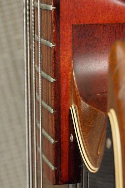 1972 Gibson EB-3L bass. The serial number is at the top back of the headstock