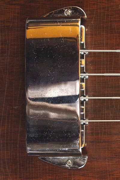 1972 Gibson EB0 - Two-point tune-o-matic bridge, with bridge cover