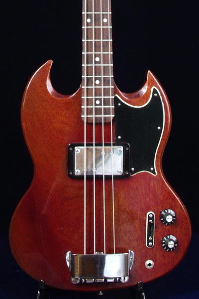 1973 Gibson EB4L body detail
