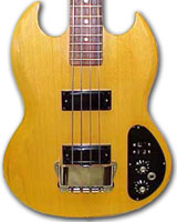 1973 Gibson SB-350 bass, natural finish