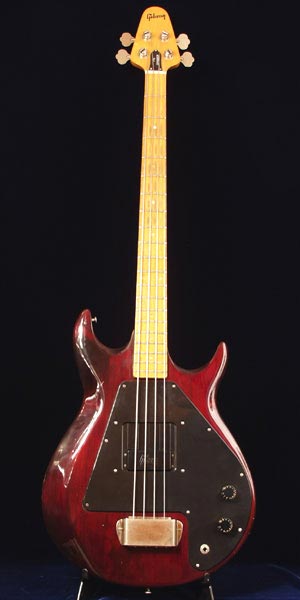 1975 Gibson Grabber - body and neck detail