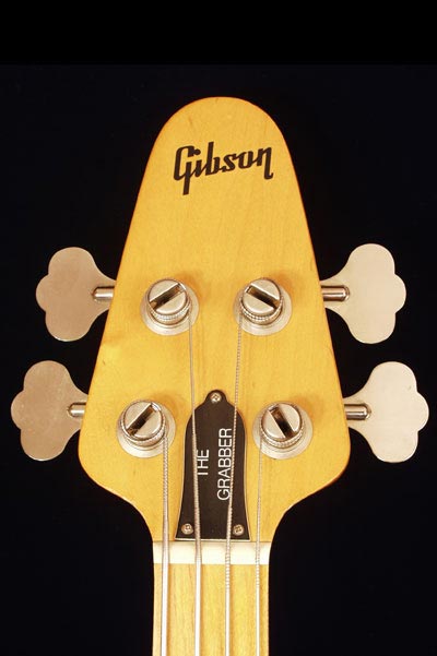1975 Gibson Grabber bass - headstock detail