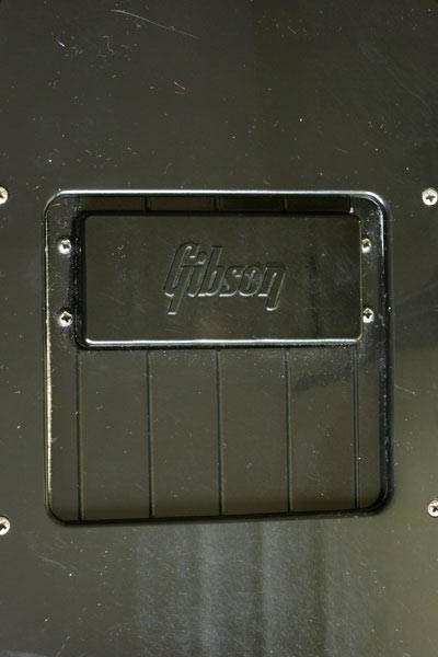 1977 Gibson Grabber bass. Body detail - sliding pickup