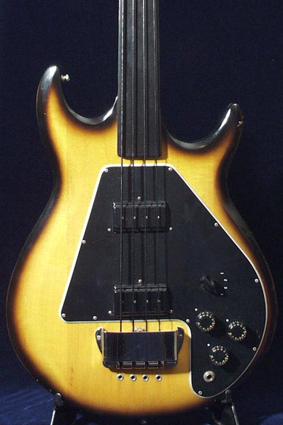 1977 Gibson Fretless Ripper body detail