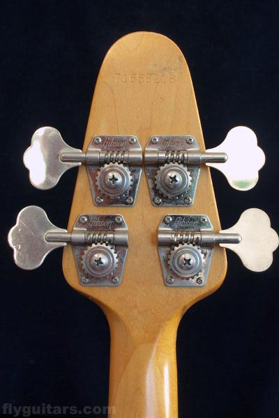 1978 Gibson G3 bass. Reverse headstock detail