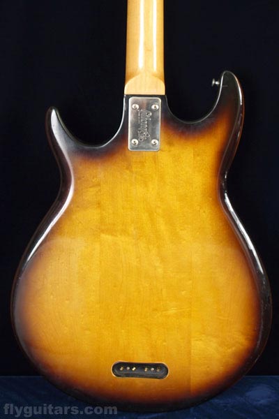 1978 Gibson G3 bass. Reverse body detail