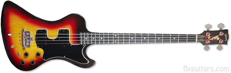 1978 Gibson RD Artist bass, Fireburst finish with an ebony fingerboard
