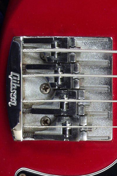 1982 Gibson Victory Custom bass. The TRI-4 wedge bridge