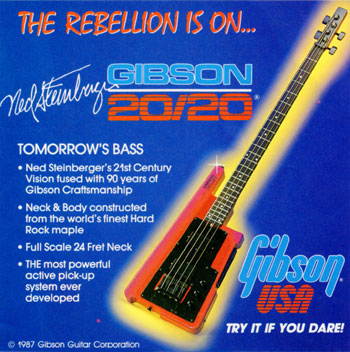 Gibson 20/20 advertisement from 1987