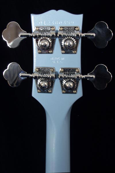 2006 SG Reissue bass. Reverse headstock detail