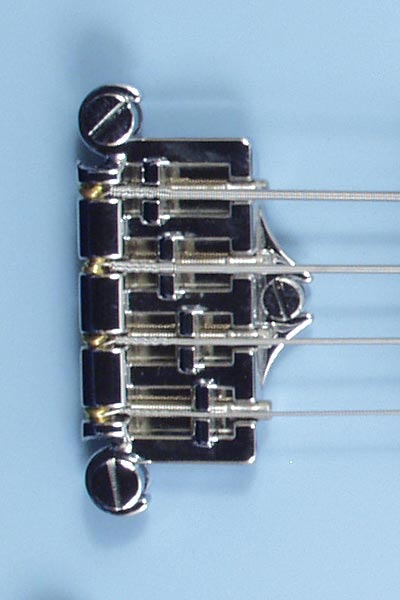 2006 SG Reissue bass. Bridge detail.