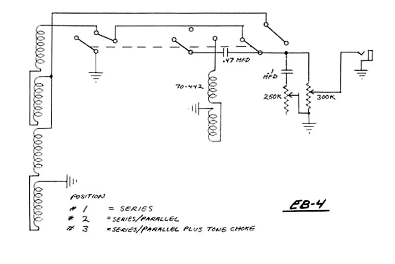 Gibson EB4L circuit schematic