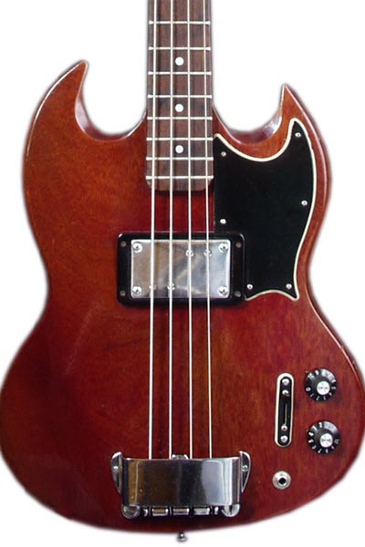 Variations in the Gibson EB4L bass guitar - cherry finish