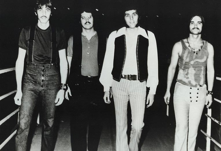 My Friends publicity shot, circa 1970. Left to right: Dave Kiswiney, Greg Kobe, Kenny Rich and Randy Casement
