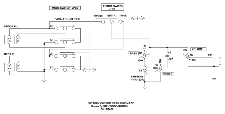 Gibson Victory Custom Circuit Schematic