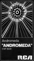 Original press advert for the Andromeda album, 1969